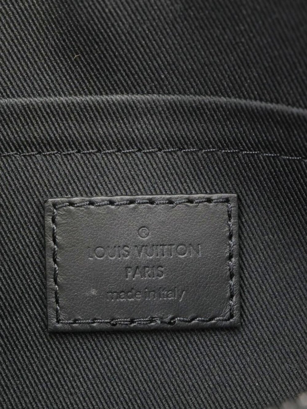 Louis Vuitton  Polochon PM Soft Monogram Eclipse Canvas Crossbody Bag Black - Picture 13 of 14